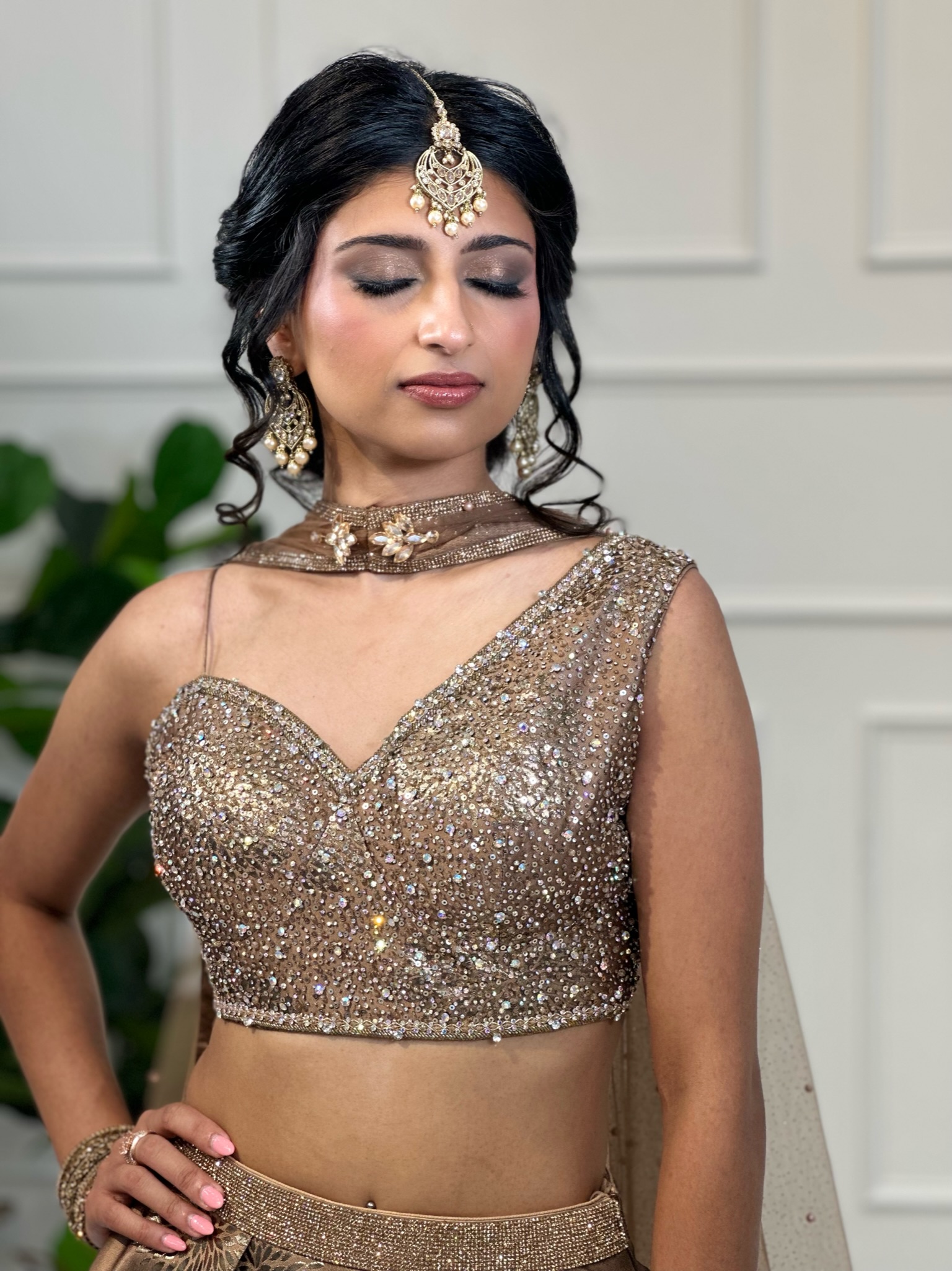 Free Earrings,Designer Women Bridesmaid Lehenga Choli,Indian Wedding Oufit  | eBay